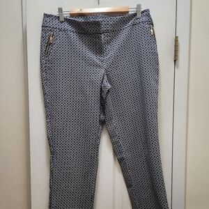 Anne Klein Monochrome Geometric Print Men’s Dress Pants